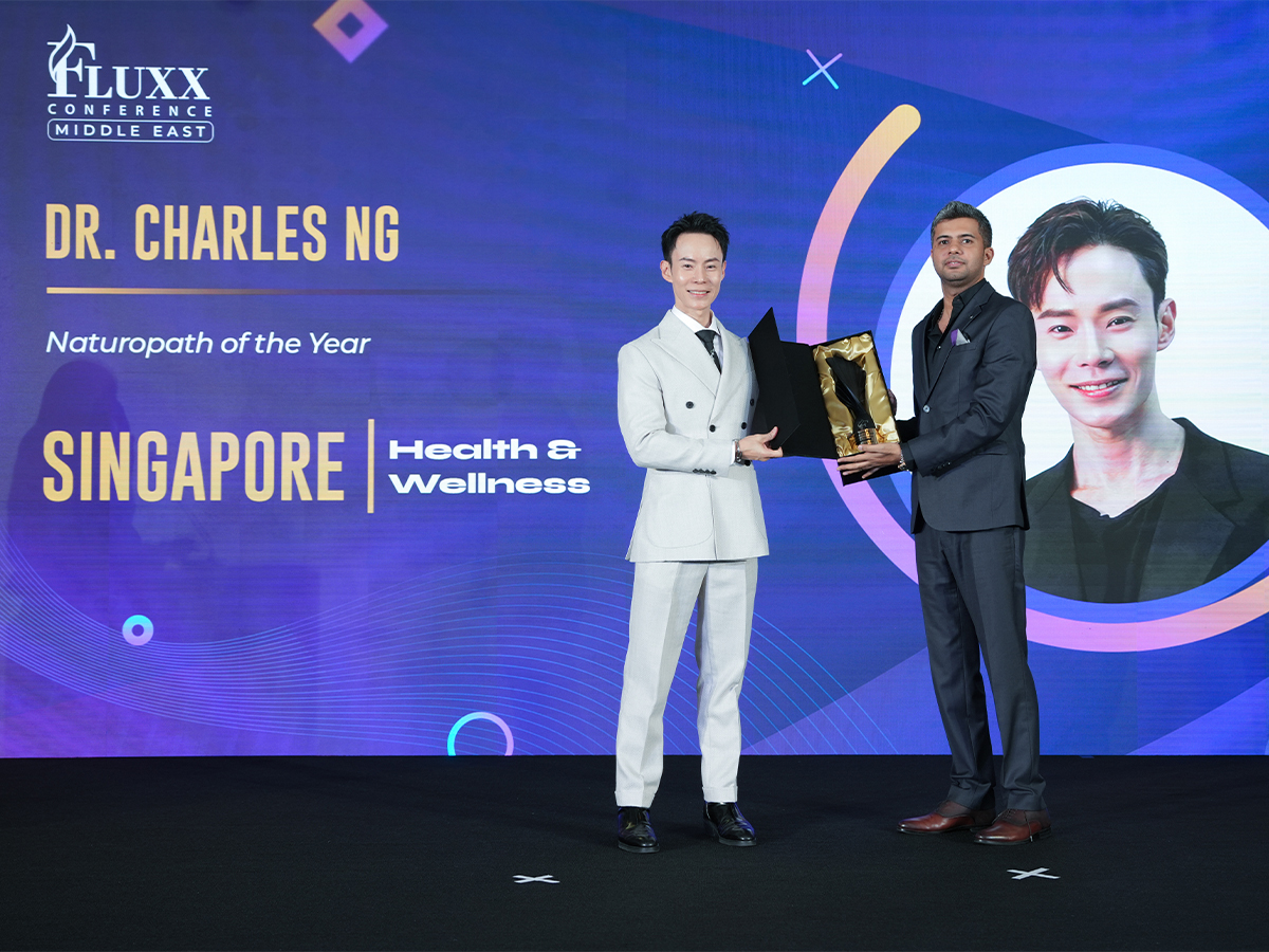 Dr. Charles Ng Wins Naturopath of the Year Award in Health & Wellness at Fluxx Conference 2025 - Events